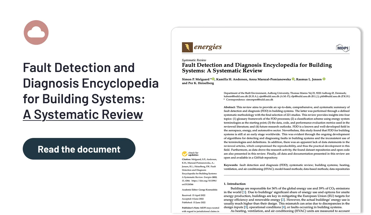 Fault Detection and Diagnosis Encyclopedia for Building Systems: A Systematic Review